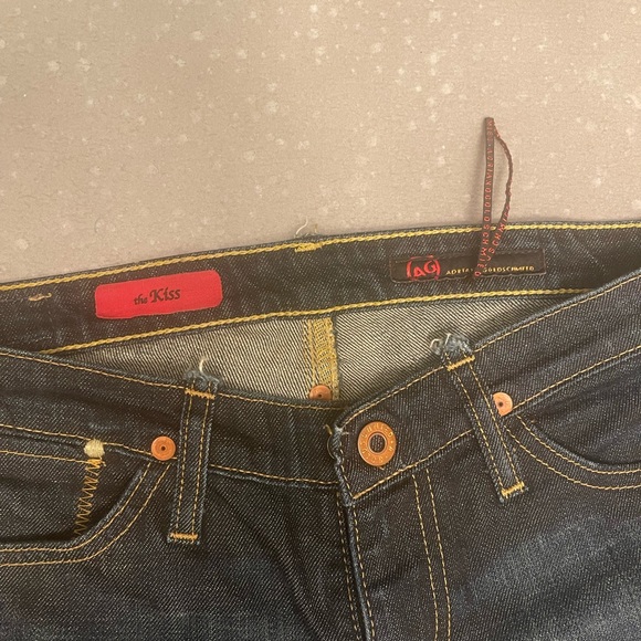 AG Adriano Goldschmied Italian designer jeans , slight flare blue jeans size 26R - Picture 4 of 5